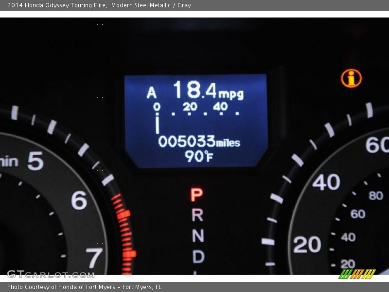 Modern Steel Metallic / Gray 2014 Honda Odyssey Touring Elite
