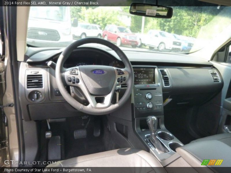 Mineral Gray / Charcoal Black 2014 Ford Flex SEL AWD