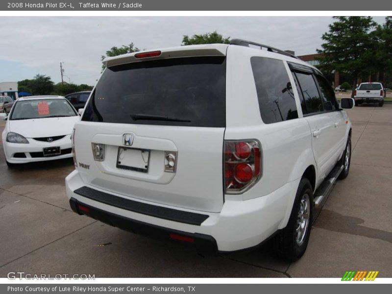 Taffeta White / Saddle 2008 Honda Pilot EX-L