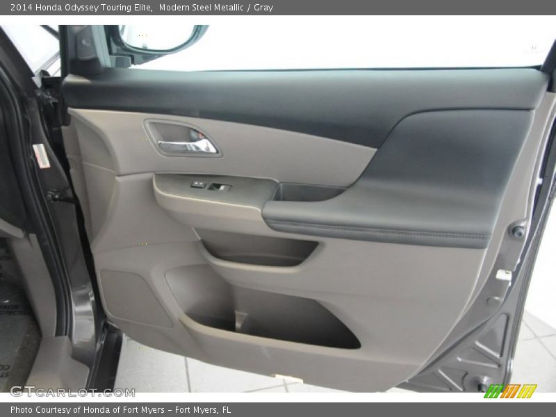 Modern Steel Metallic / Gray 2014 Honda Odyssey Touring Elite