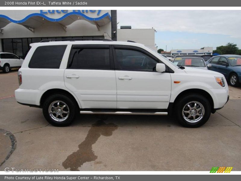 Taffeta White / Saddle 2008 Honda Pilot EX-L