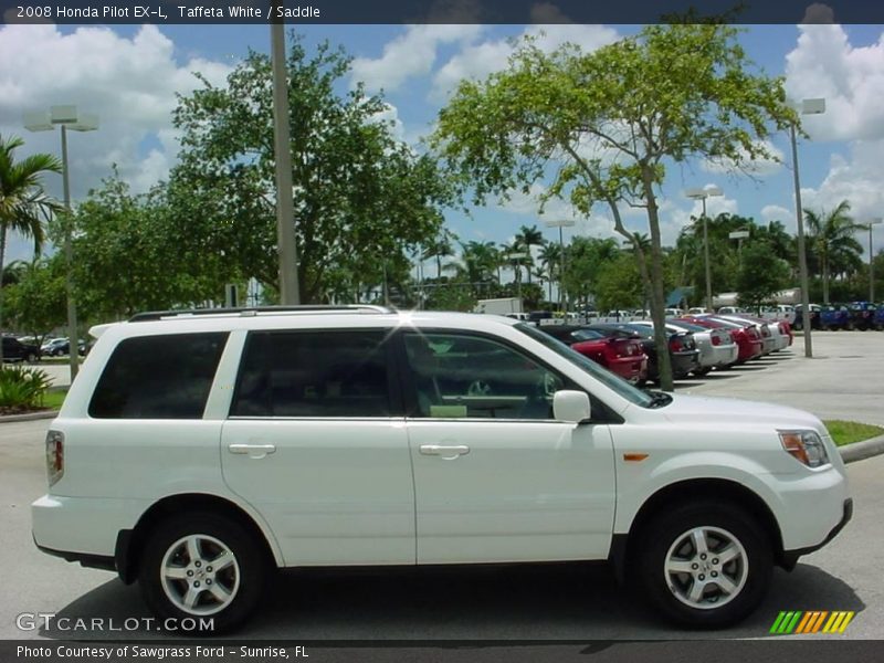 Taffeta White / Saddle 2008 Honda Pilot EX-L