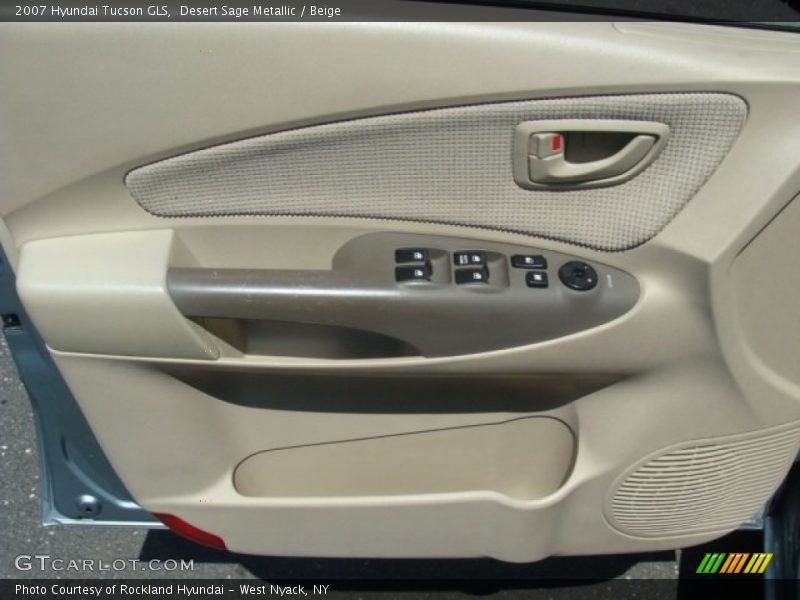 Desert Sage Metallic / Beige 2007 Hyundai Tucson GLS