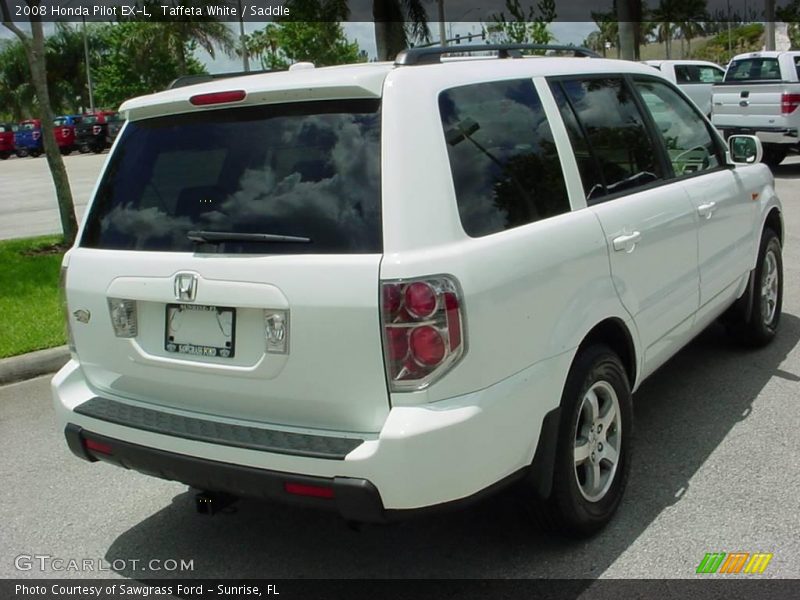 Taffeta White / Saddle 2008 Honda Pilot EX-L