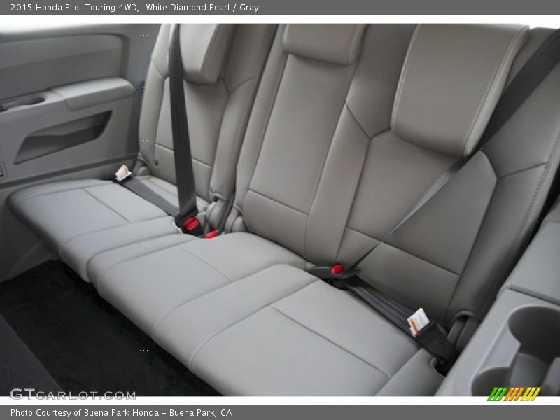 White Diamond Pearl / Gray 2015 Honda Pilot Touring 4WD