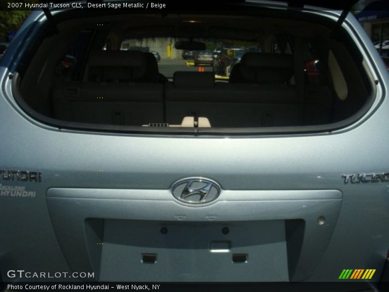 Desert Sage Metallic / Beige 2007 Hyundai Tucson GLS