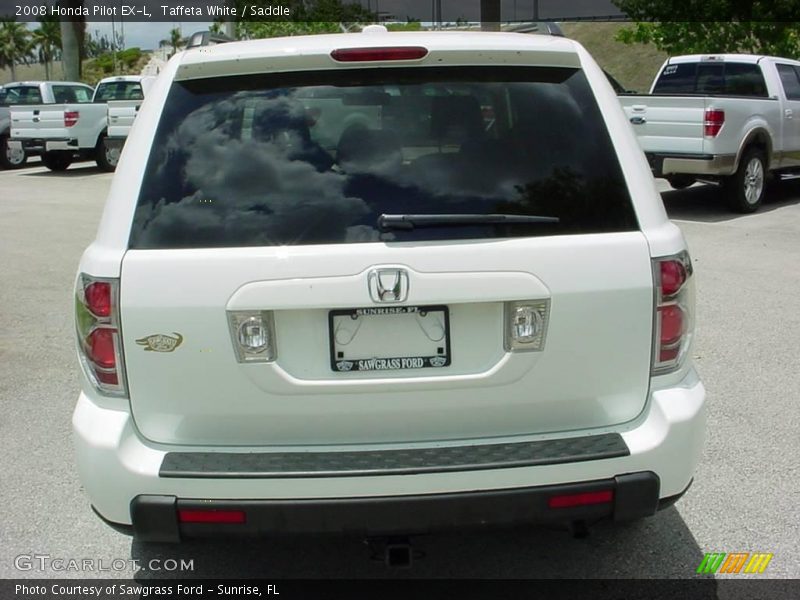 Taffeta White / Saddle 2008 Honda Pilot EX-L