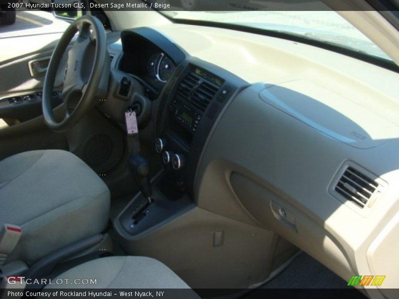 Desert Sage Metallic / Beige 2007 Hyundai Tucson GLS