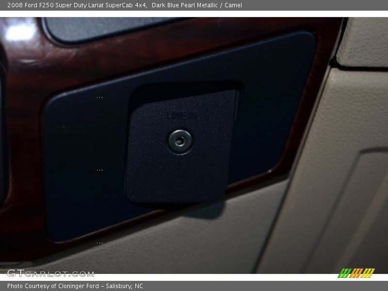 Dark Blue Pearl Metallic / Camel 2008 Ford F250 Super Duty Lariat SuperCab 4x4