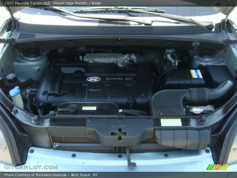 Desert Sage Metallic / Beige 2007 Hyundai Tucson GLS