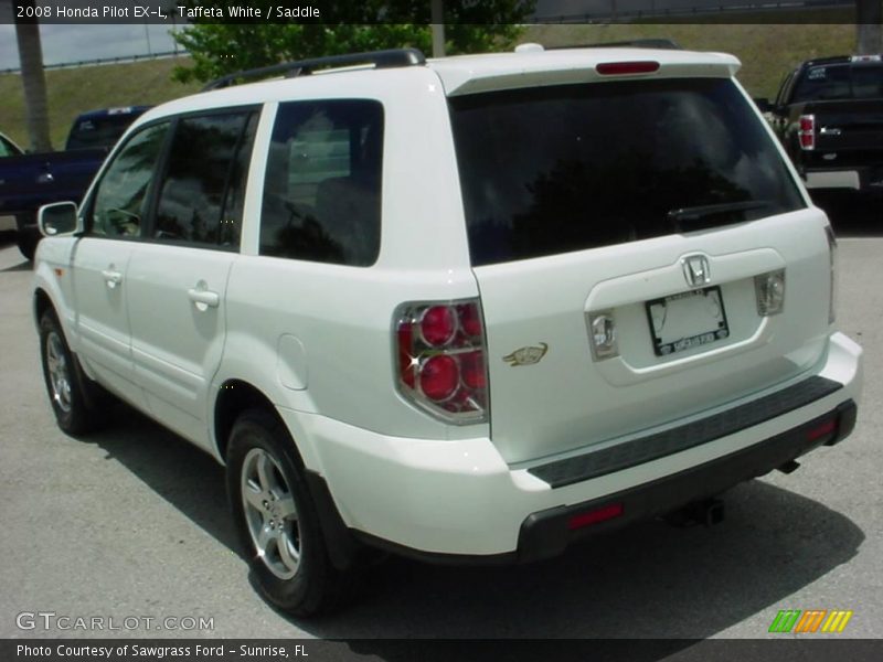 Taffeta White / Saddle 2008 Honda Pilot EX-L