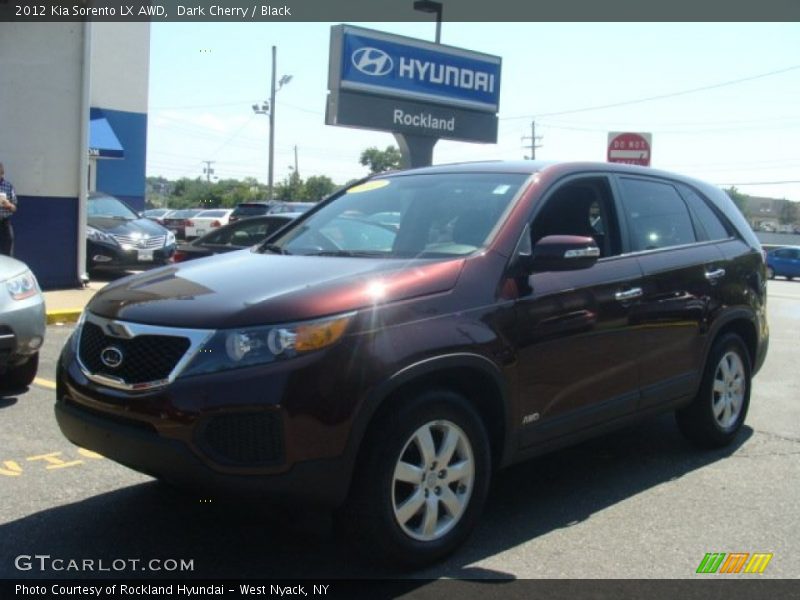 Dark Cherry / Black 2012 Kia Sorento LX AWD