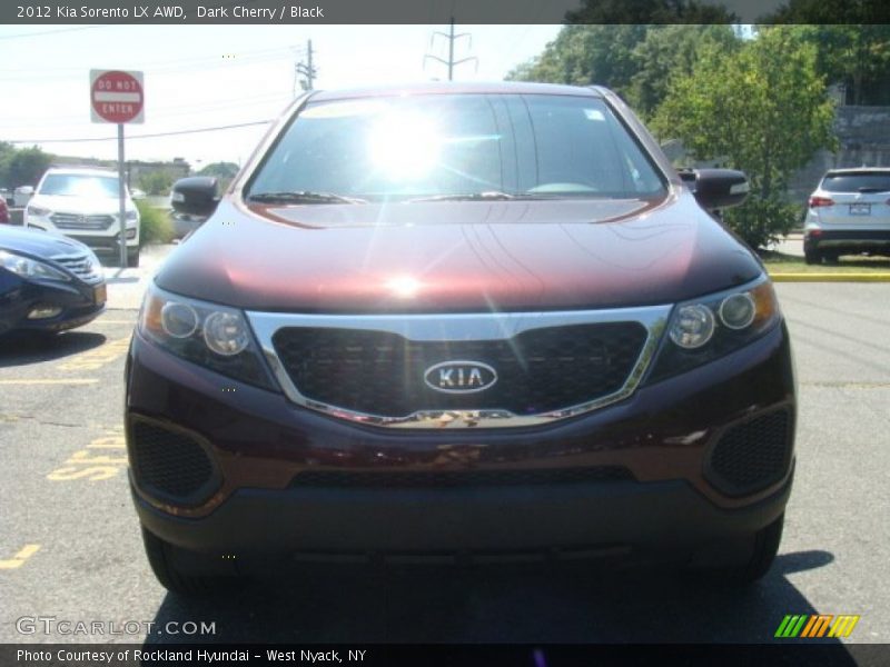 Dark Cherry / Black 2012 Kia Sorento LX AWD