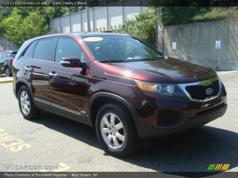 Dark Cherry / Black 2012 Kia Sorento LX AWD