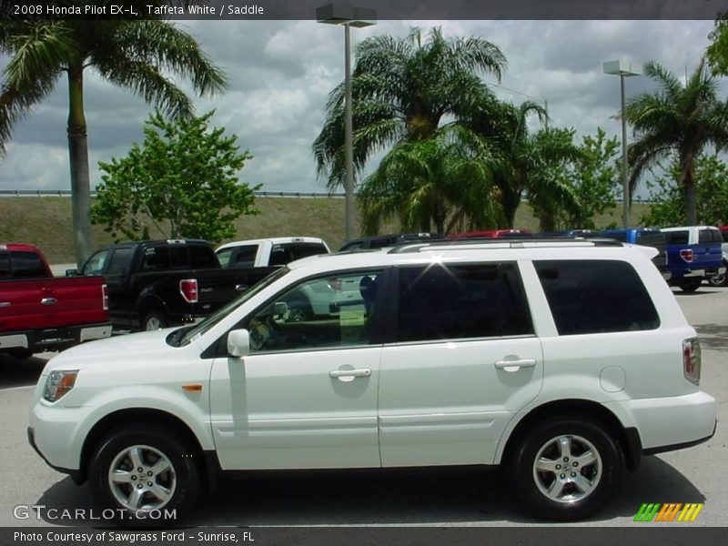 Taffeta White / Saddle 2008 Honda Pilot EX-L