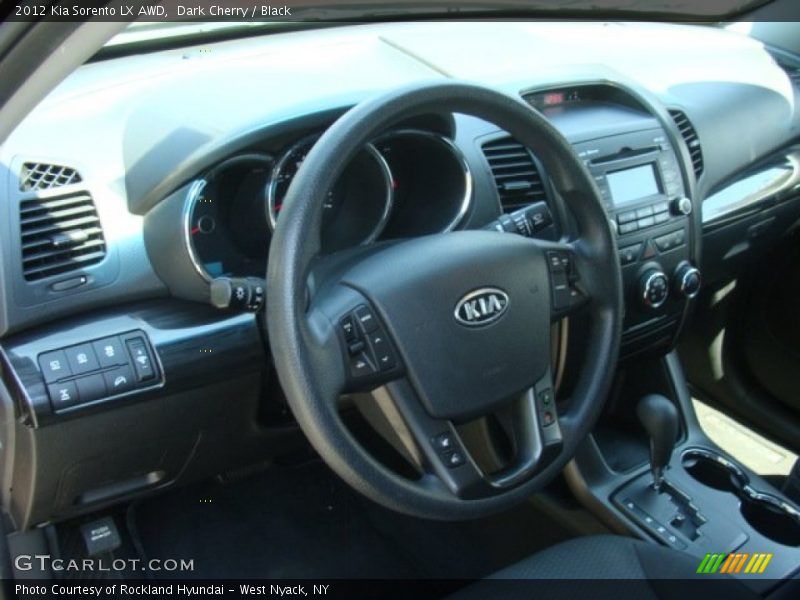Dark Cherry / Black 2012 Kia Sorento LX AWD