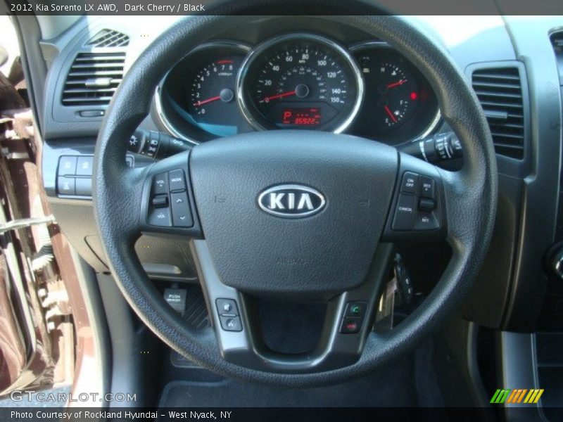 Dark Cherry / Black 2012 Kia Sorento LX AWD