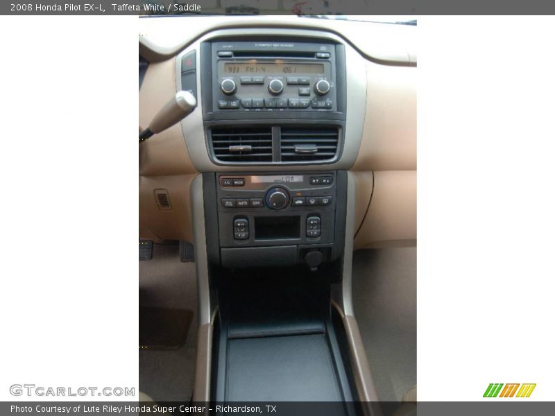 Taffeta White / Saddle 2008 Honda Pilot EX-L