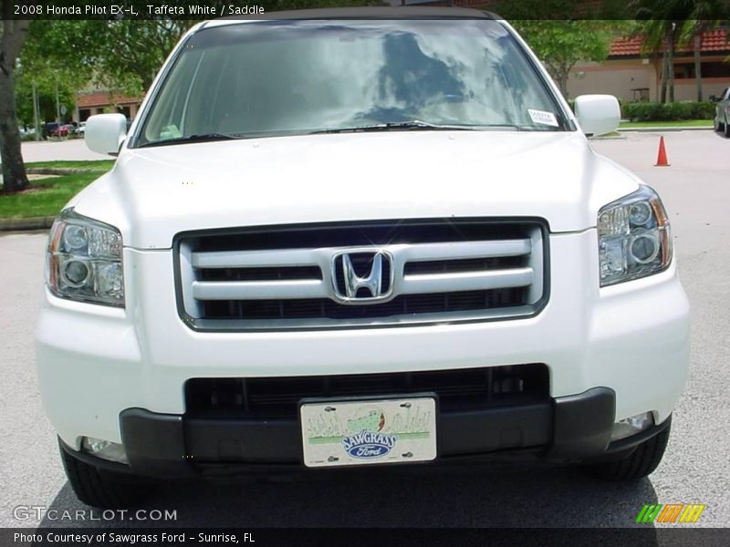 Taffeta White / Saddle 2008 Honda Pilot EX-L