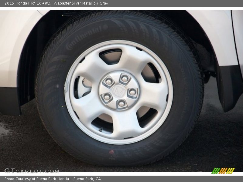 Alabaster Silver Metallic / Gray 2015 Honda Pilot LX 4WD