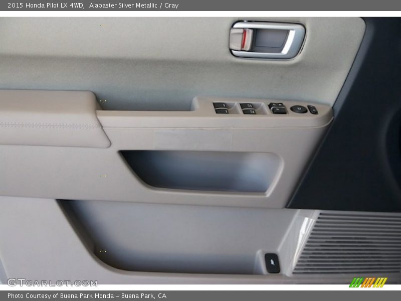 Alabaster Silver Metallic / Gray 2015 Honda Pilot LX 4WD