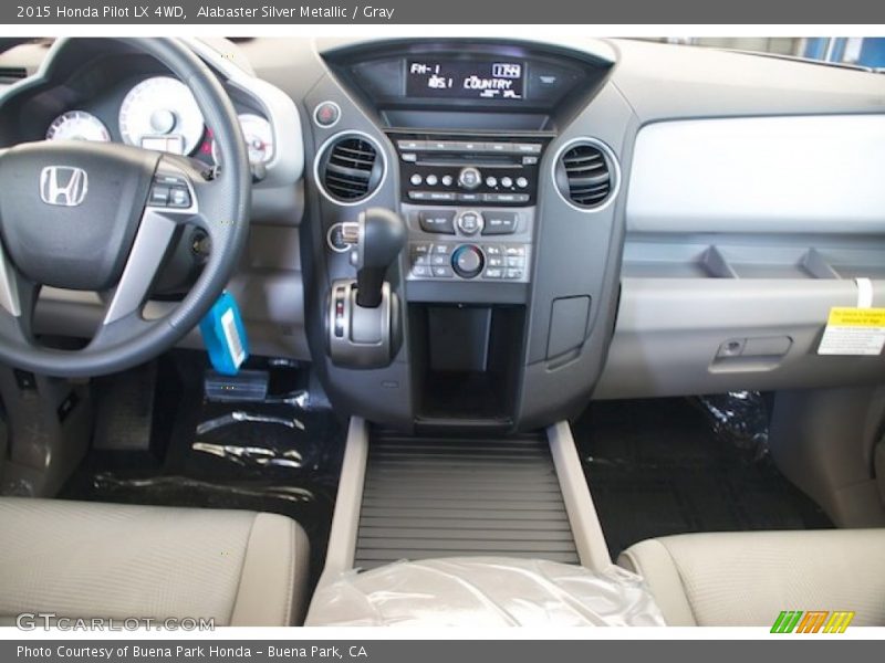 Alabaster Silver Metallic / Gray 2015 Honda Pilot LX 4WD