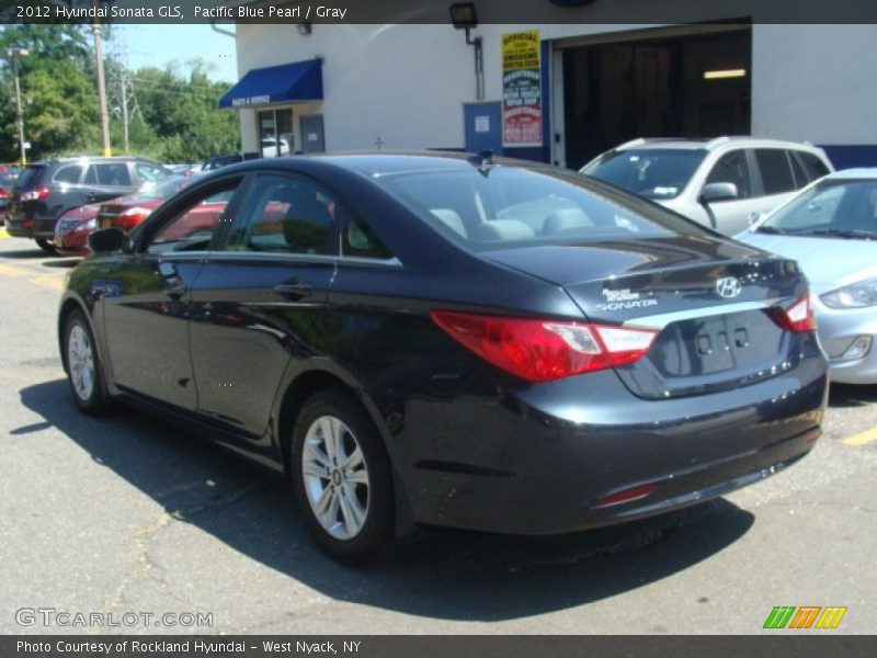 Pacific Blue Pearl / Gray 2012 Hyundai Sonata GLS