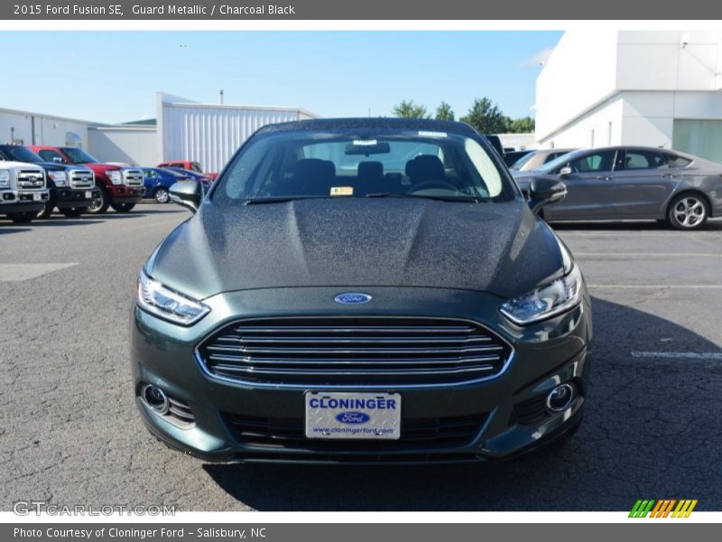 Guard Metallic / Charcoal Black 2015 Ford Fusion SE