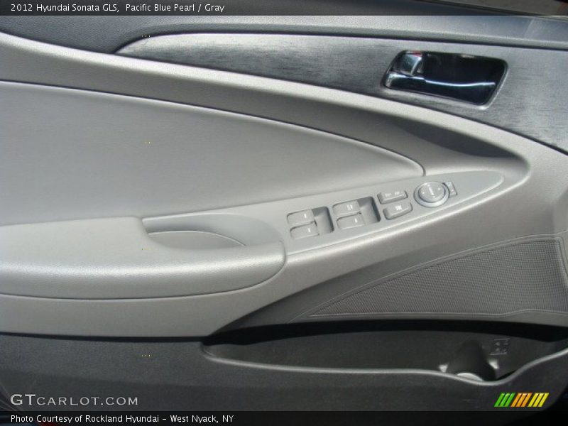 Pacific Blue Pearl / Gray 2012 Hyundai Sonata GLS