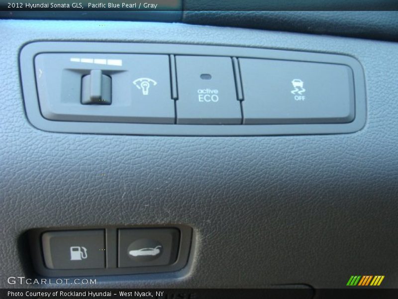 Pacific Blue Pearl / Gray 2012 Hyundai Sonata GLS