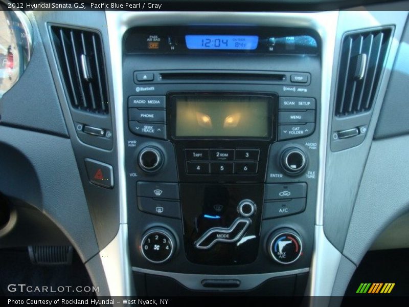 Pacific Blue Pearl / Gray 2012 Hyundai Sonata GLS