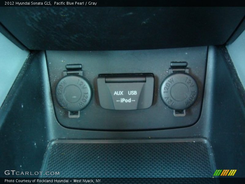Pacific Blue Pearl / Gray 2012 Hyundai Sonata GLS