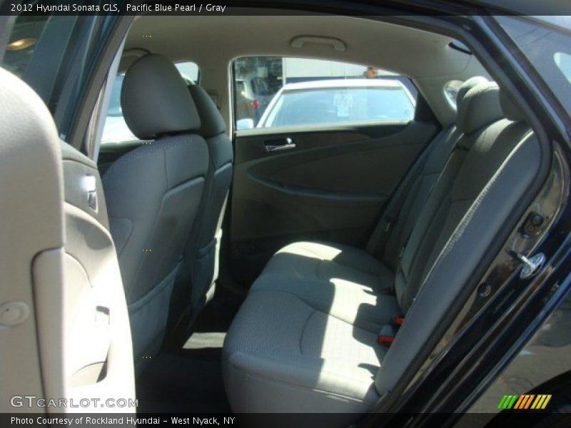 Pacific Blue Pearl / Gray 2012 Hyundai Sonata GLS