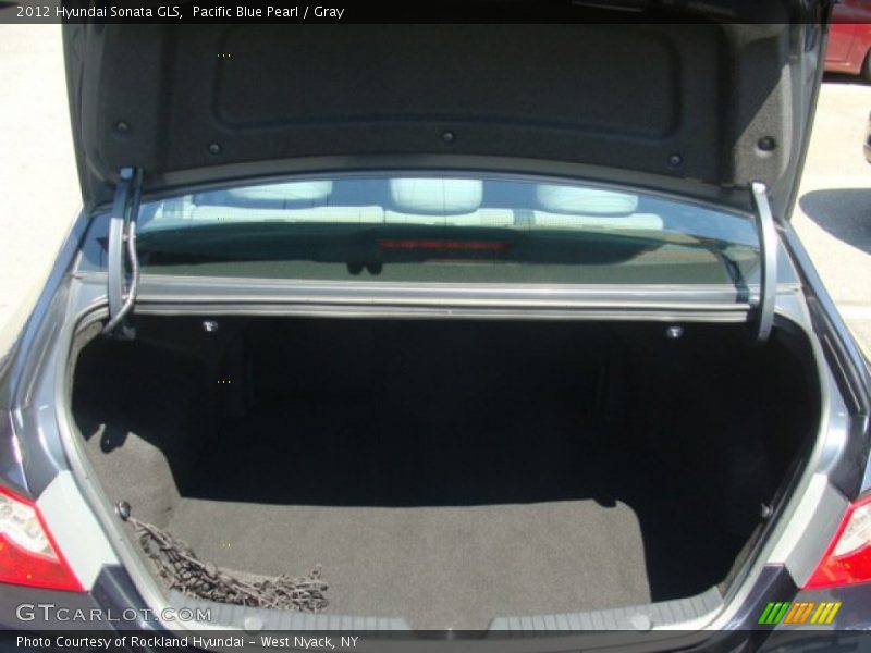 Pacific Blue Pearl / Gray 2012 Hyundai Sonata GLS