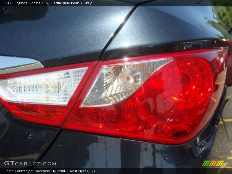 Pacific Blue Pearl / Gray 2012 Hyundai Sonata GLS
