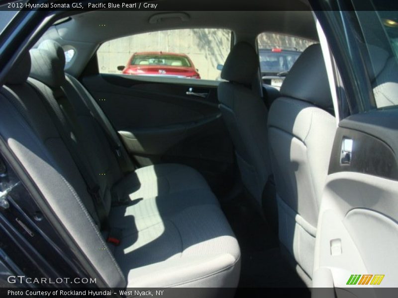 Pacific Blue Pearl / Gray 2012 Hyundai Sonata GLS