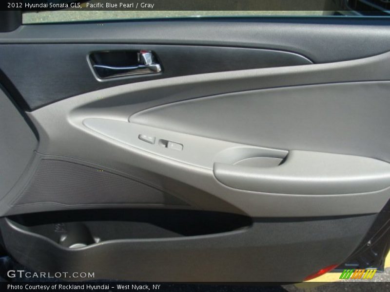Pacific Blue Pearl / Gray 2012 Hyundai Sonata GLS