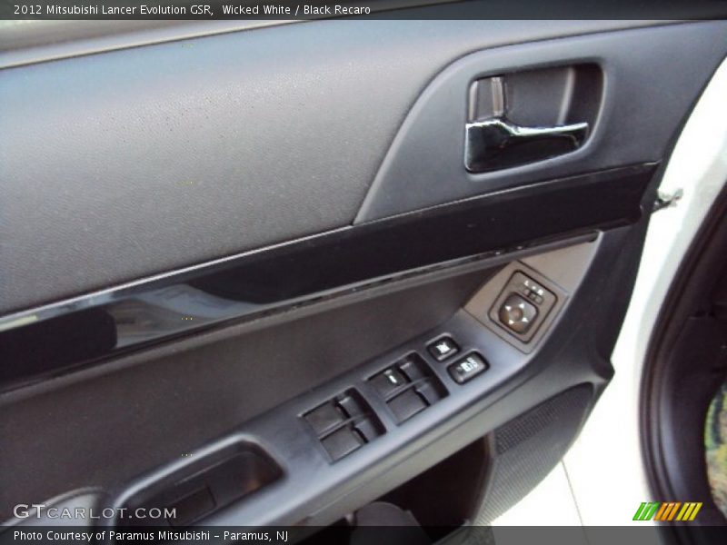 Wicked White / Black Recaro 2012 Mitsubishi Lancer Evolution GSR