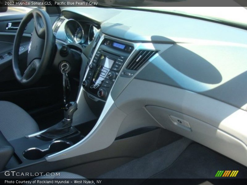 Pacific Blue Pearl / Gray 2012 Hyundai Sonata GLS