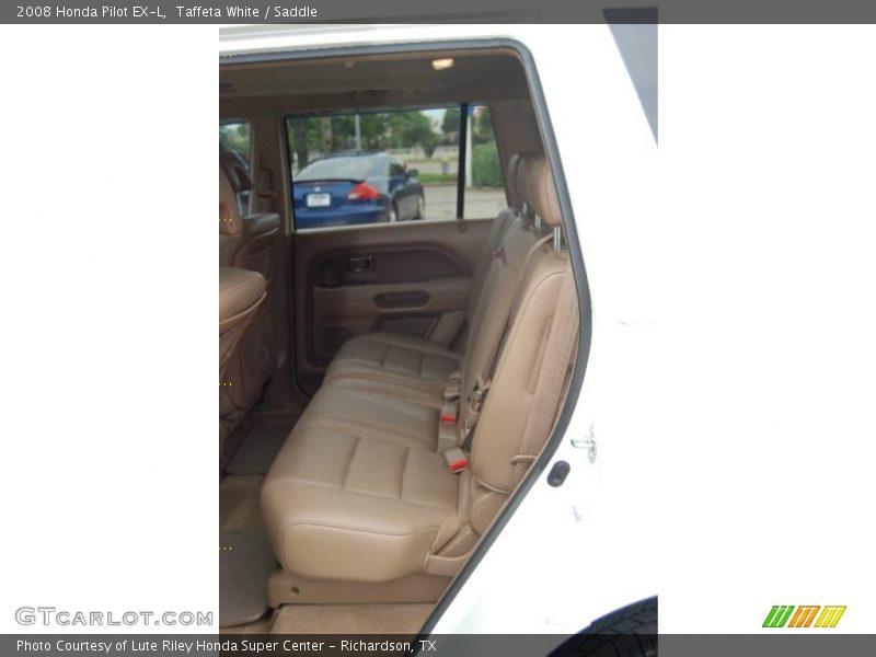 Taffeta White / Saddle 2008 Honda Pilot EX-L