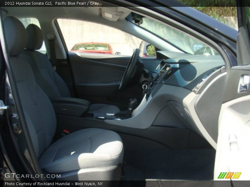 Pacific Blue Pearl / Gray 2012 Hyundai Sonata GLS