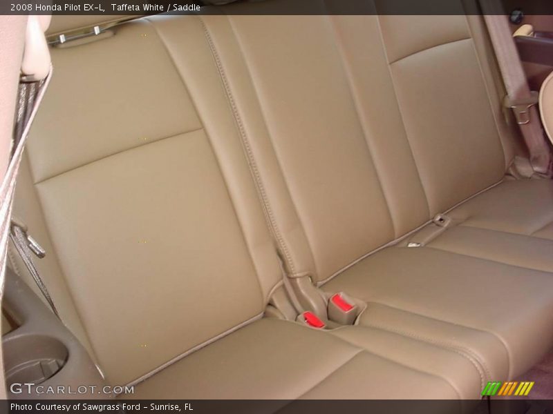 Taffeta White / Saddle 2008 Honda Pilot EX-L