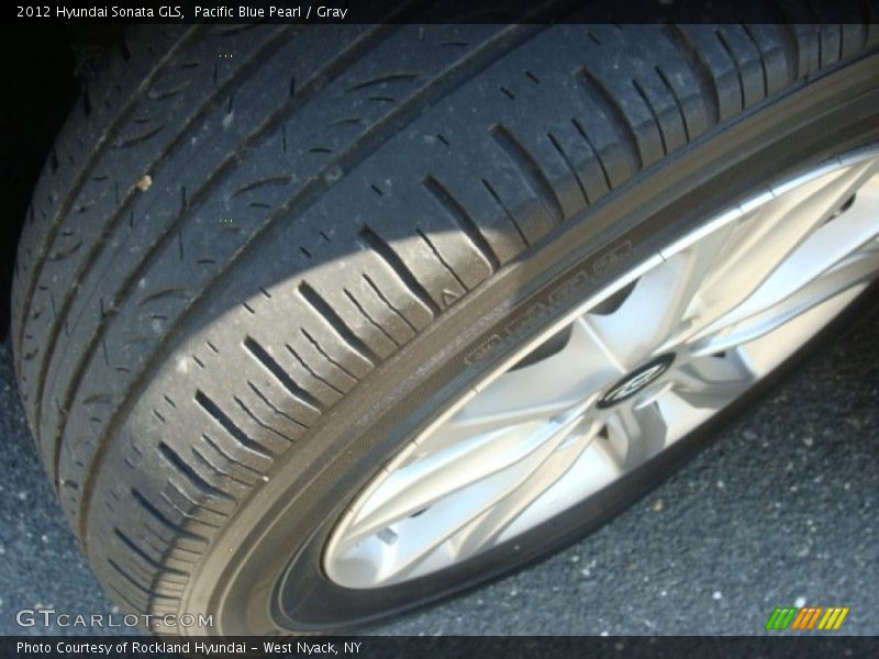 Pacific Blue Pearl / Gray 2012 Hyundai Sonata GLS