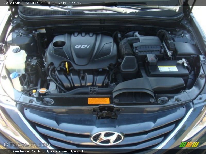 Pacific Blue Pearl / Gray 2012 Hyundai Sonata GLS