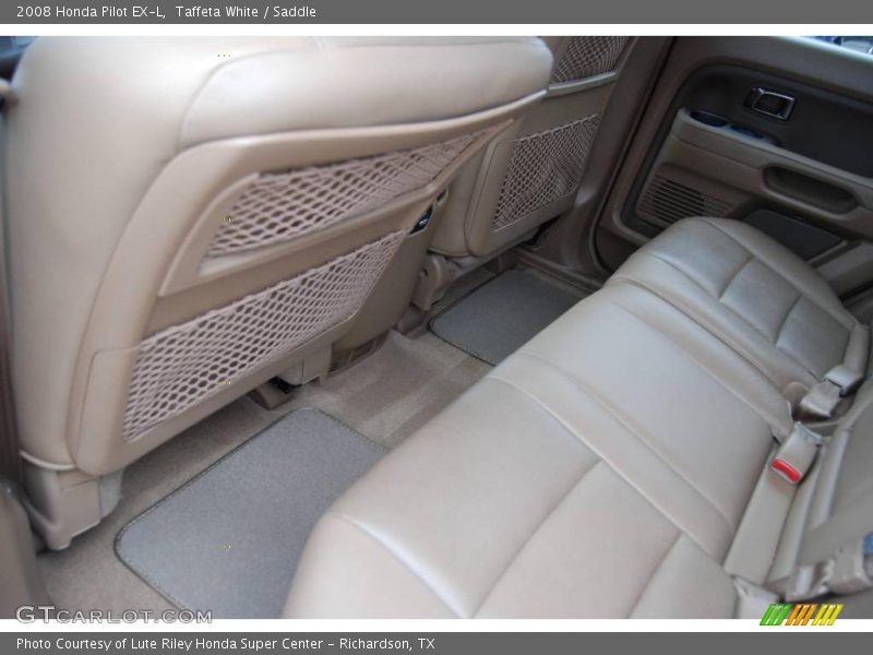 Taffeta White / Saddle 2008 Honda Pilot EX-L