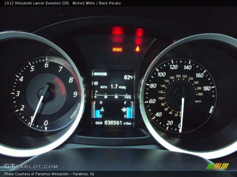  2012 Lancer Evolution GSR GSR Gauges