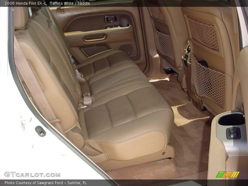Taffeta White / Saddle 2008 Honda Pilot EX-L