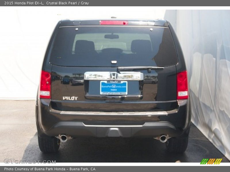 Crystal Black Pearl / Gray 2015 Honda Pilot EX-L
