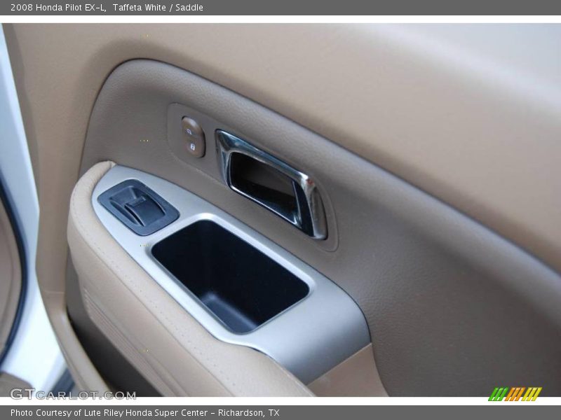 Taffeta White / Saddle 2008 Honda Pilot EX-L