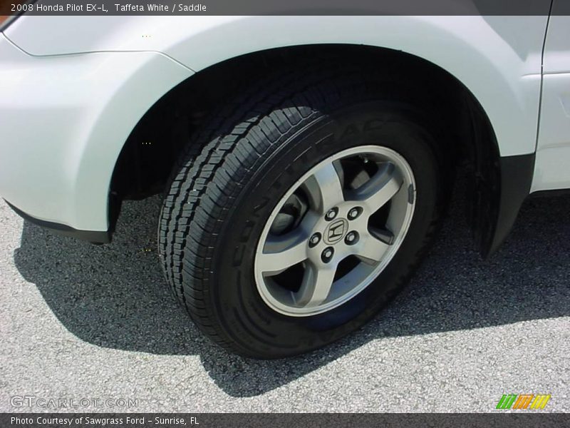 Taffeta White / Saddle 2008 Honda Pilot EX-L
